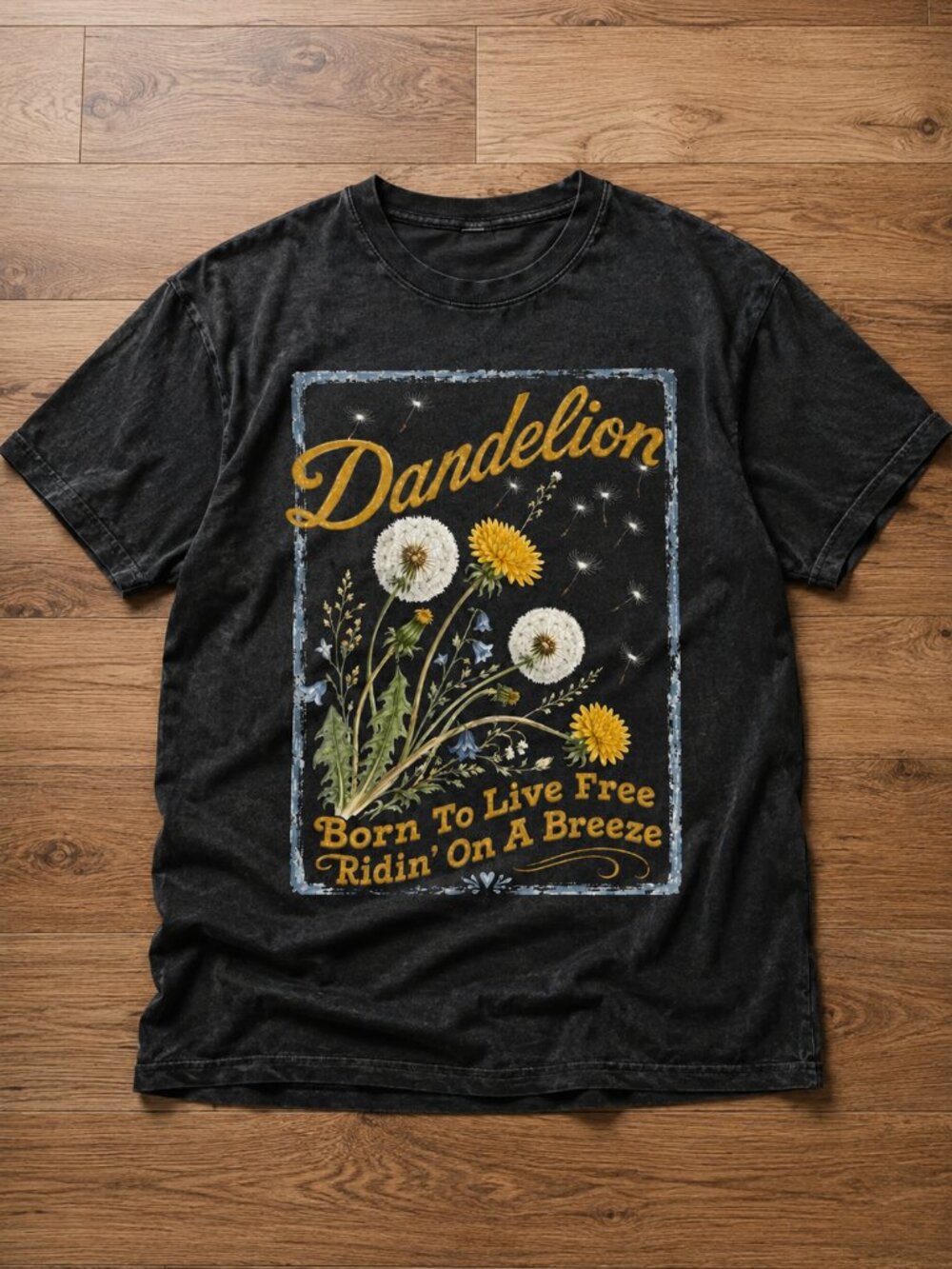 Dandelion Country Music Graphic Tee Western Style Shirt